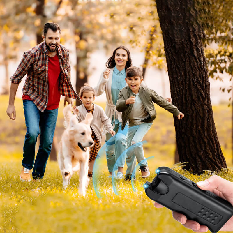 🔥Hot Sale - 49% OFF🔥Portable Ultrasonic Dog Deterrent with LED Flashlight