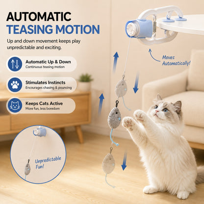 🐱 Automatic Interactive Cat Toy – Clip-On Hands-Free Play