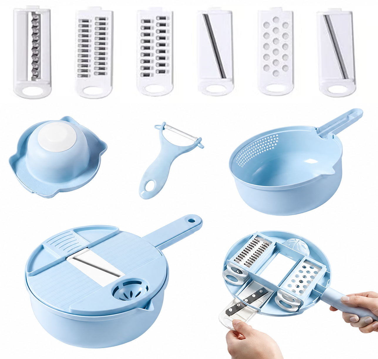 🥗12-in-1 Multifunction Tool for Cutting Vegetables