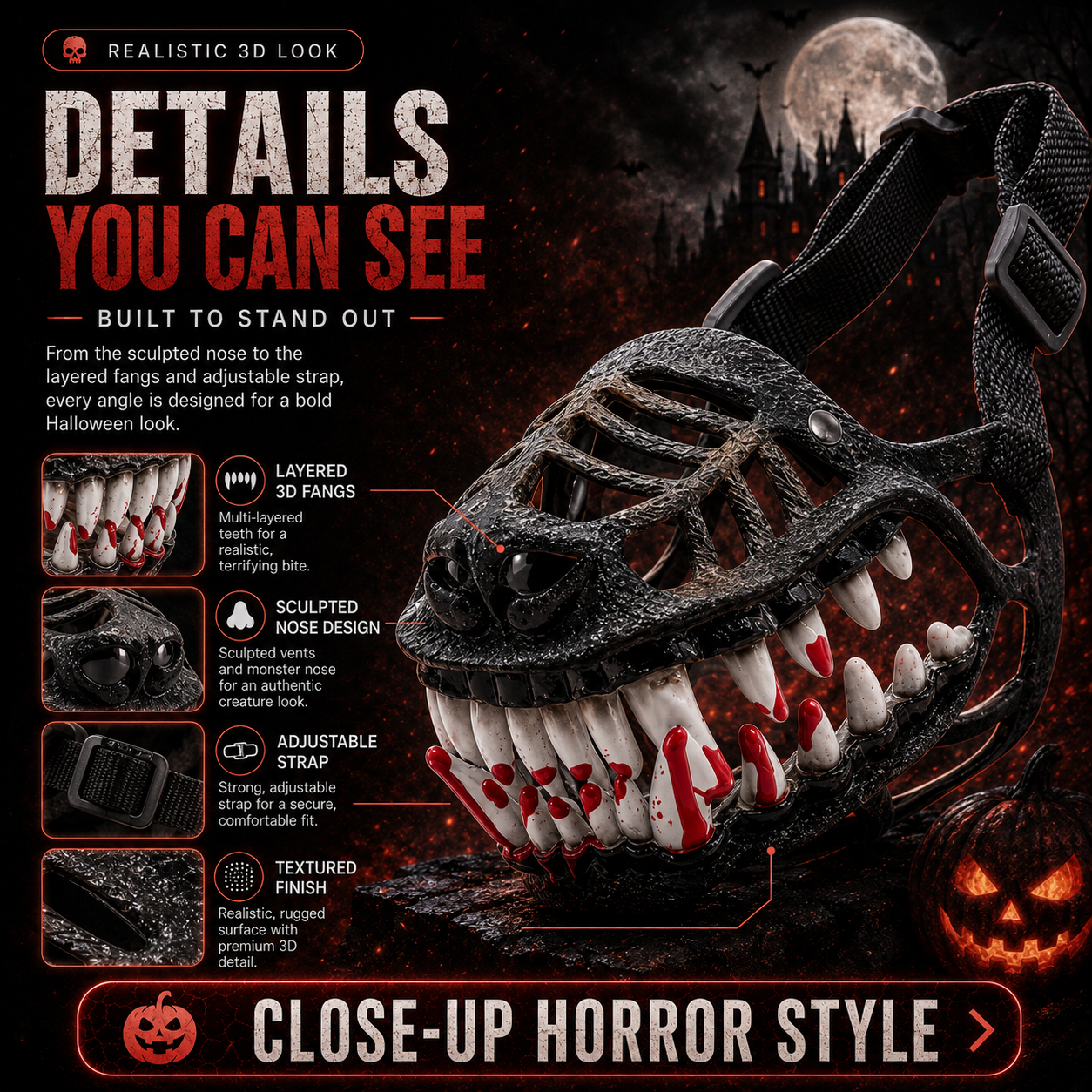 🎃 EARLY HALLOWEEN 49% OFF🔥🐶Hell Hound Monster Muzzle