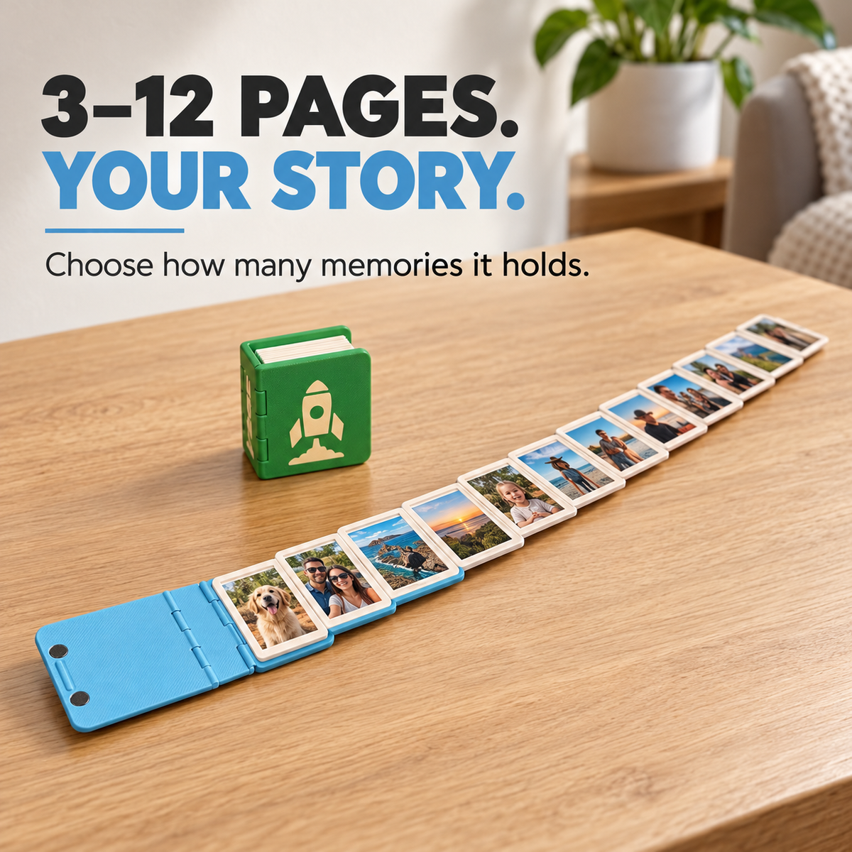 📖 Mini Photo Book Keychain – Keep Your Favorite Memories Close