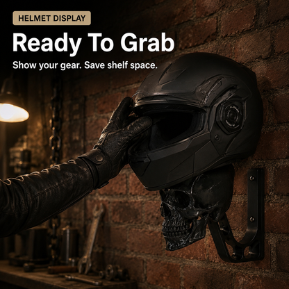 🏍️Skull Motorcycle Helmet Wall Mount