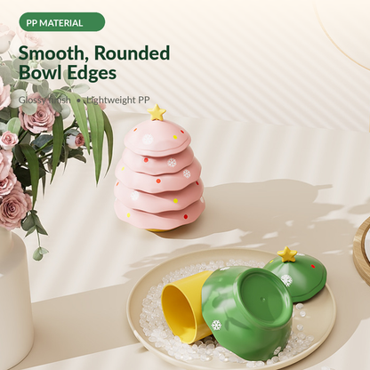 🌲Christmas Tree Stackable Dip Bowl Set – 5 Mini Serving Bowls