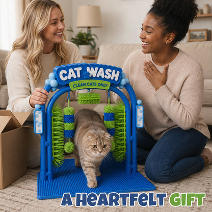 🔥Limited Time 50% OFF | 🐱 Self‑Grooming Cat Wash Station
