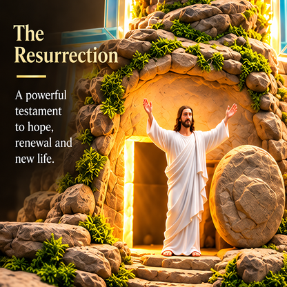 🙏✝️ The Story of Jesus Illuminated Cross ✨ 6 Biblical Scenes & Meaningful Christian Gift