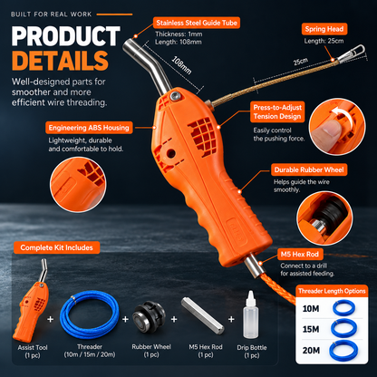 Wire Threading Assist Tool – Feed Fish Tape With Better Control