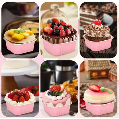 🧁 30-Pack Mini Cake Pans with Lids – Bake, Pack & Share Easily