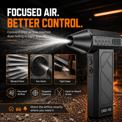 💨 Cordless Turbo Air Duster for Cars. Garages & Workspaces