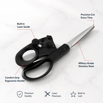 Laser-Guided Precision Scissors ✂️ See Your Cutting Line Before You Cut