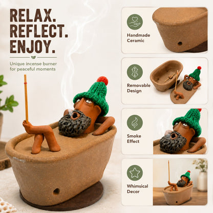 🛁 Handmade Bathtub Incense Burner