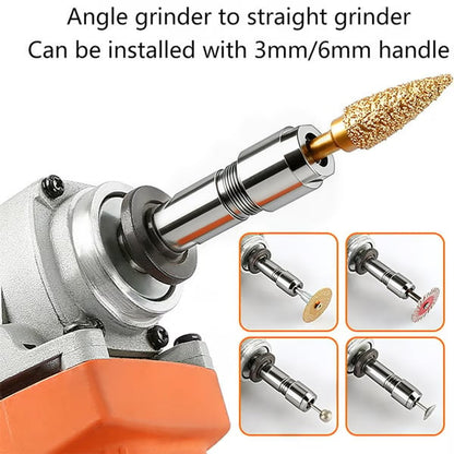 ✨⚙️Angle Grinder Conversion Kit 🔧 3mm/6mm Dual Collet – 100-type angle grinder Adapter for Carving & Polishing