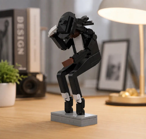 🕺 Tribute Building Block Figure – Classic Dance Pose Collectible for Music Fans 🎤