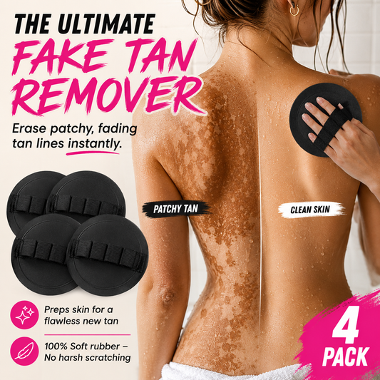 4 PCS Soft Rubber Shower Scrubber for Gentle Exfoliation & Deep Cleansing