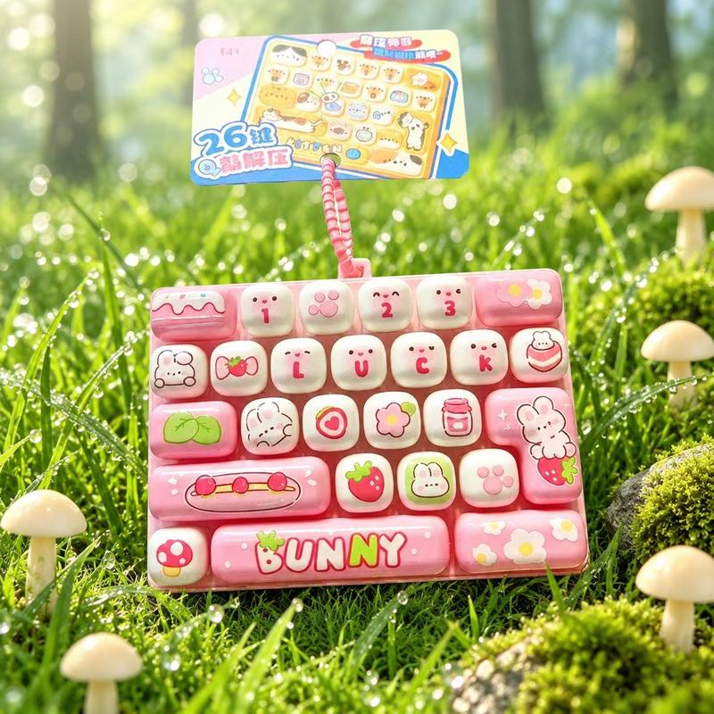 ⌨️ Cute Mini Keyboard Keychain – 4 Adorable Pastel Styles! 💕
