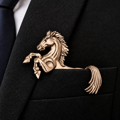 🐊✨ Luxury Sculpted Animal Brooch – Premium Statement Piece for Suits & Blazers