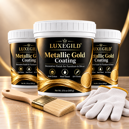 ✨ Metallic Gold Coating – Luxury DIY Finish for Furniture & Home Décor