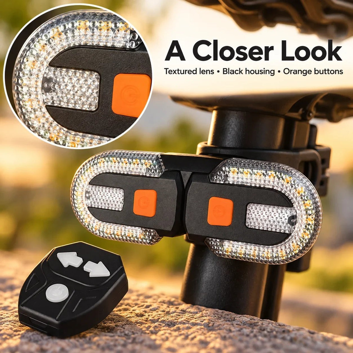 🚲 Bike Turn Signal Light + Remote