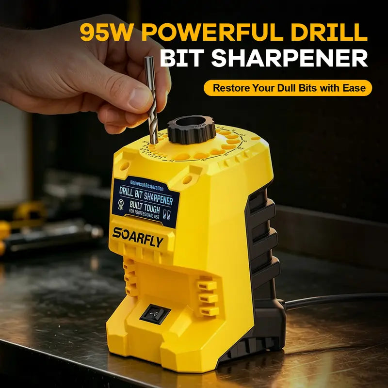 ⚒️Electric Drill Bit Sharpener for 3–13 mm HSS & Carbon-Steel Bits