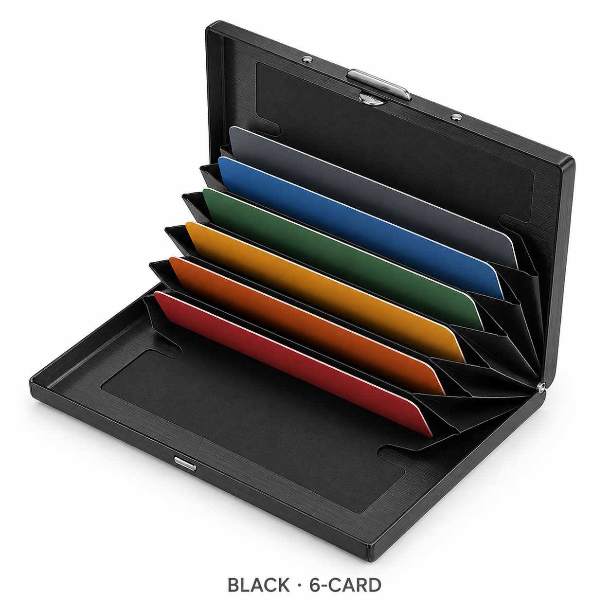 🔒RFID-Blocking Stainless Steel Card Wallet – Organized, Secure & Pocket-Ready