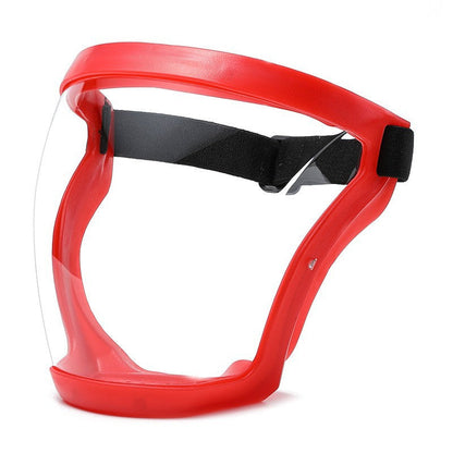 Full-Face Clear Protective Shield – Wide-View Adjustable Face Barrier
