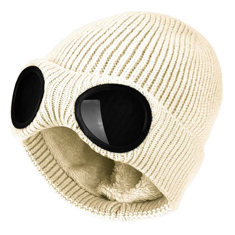 ❄️ Fleece-Lined Goggle Beanie – Warm, Cozy & Ready for Winter
