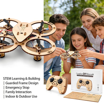 DIY Wooden Drone Kit — Build It. Fly It. Show It Off.