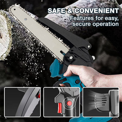 ⚡ 6-Inch Cordless Mini Chainsaw – Cut Faster, Work Easier