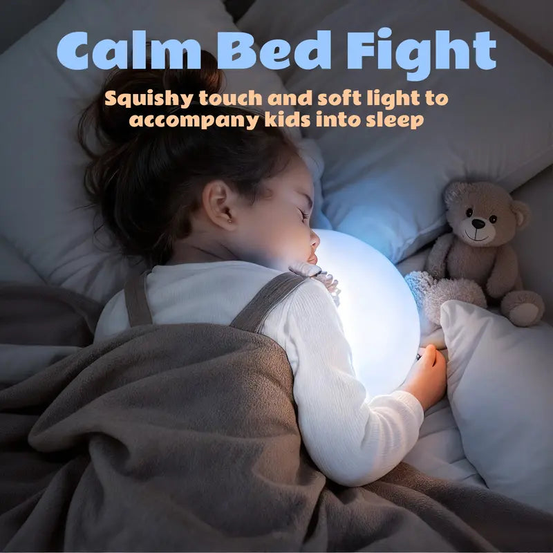 💡 WattBubble™ 29-Color Sensory Squishy Tap Light – Rechargeable BPA-Free Silicone, Anti-Blue Light & 8H Sleep Dimming