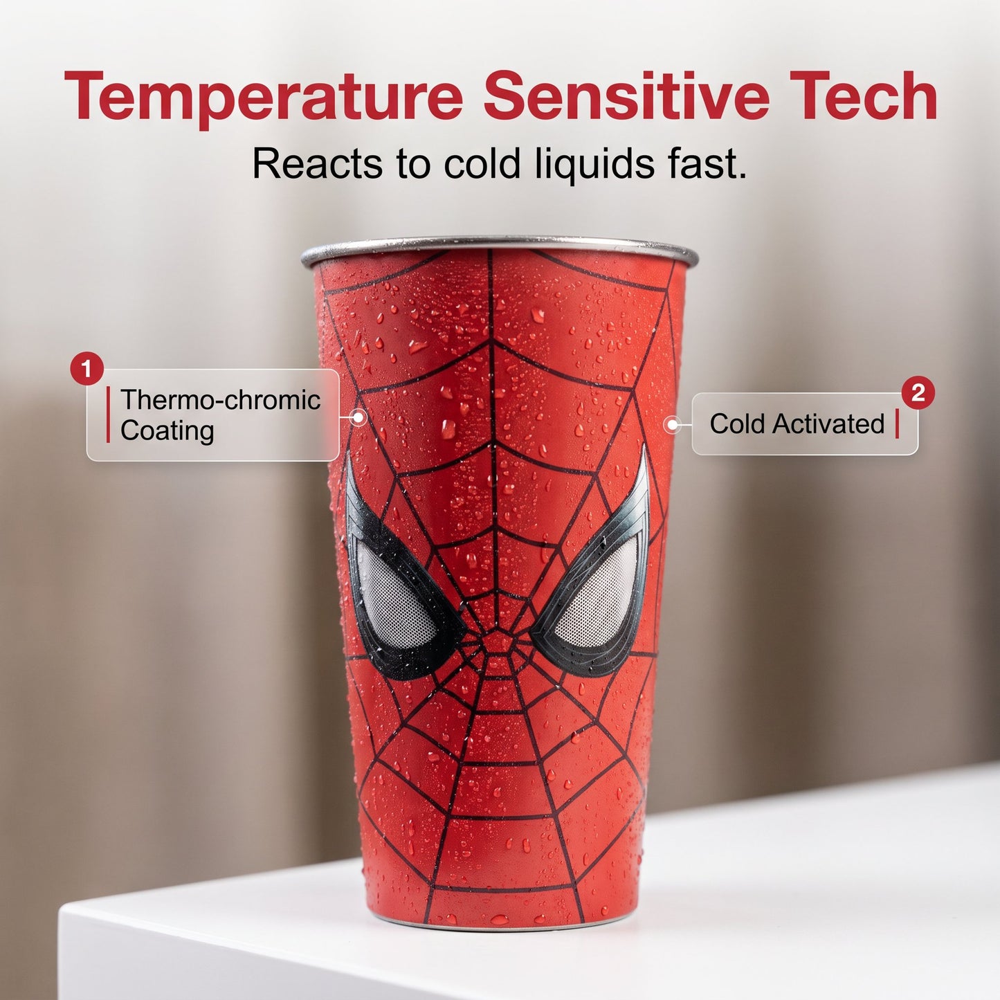🕷 Spider Hero Color-Changing Tumbler