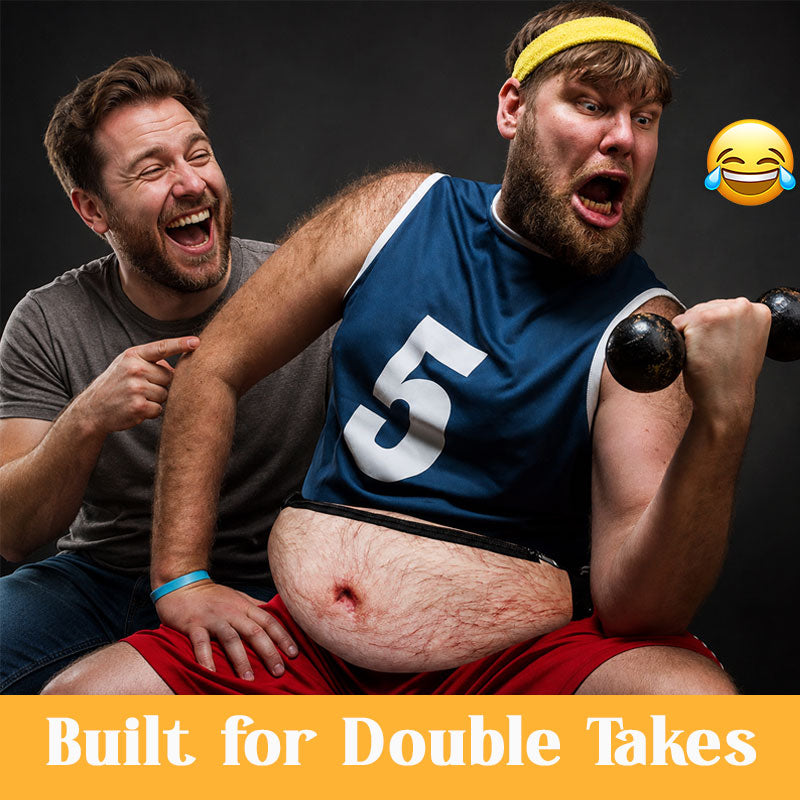 😂 Realistic Belly Waist Bag – Funny Hidden Fanny Pack & Gag Gift