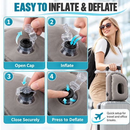 😴Portable Inflatable Airplane Sleep Pillow