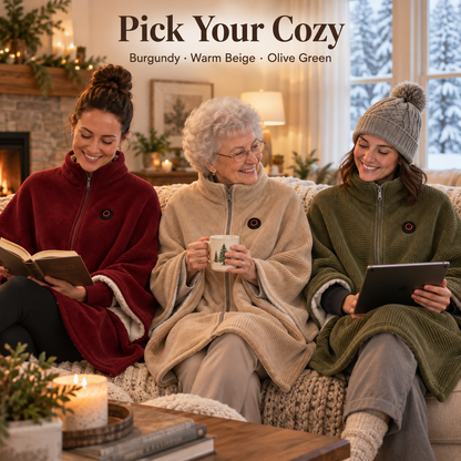 🛋️ The Blanket You Don’t Have to Keep Fixing – Heated Wearable Wrap