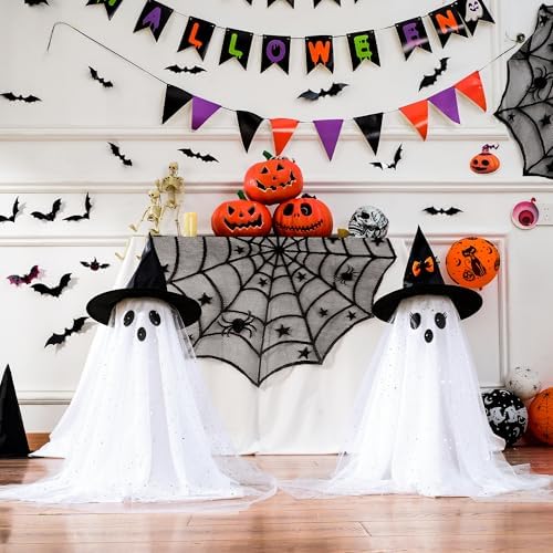 2-Pack Light-Up Halloween Ghosts with Remote