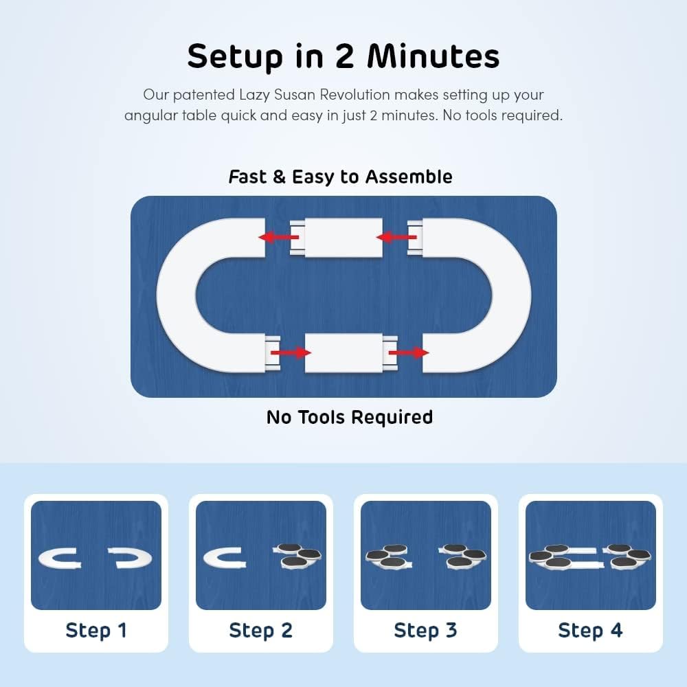 🍽️ Expandable Lazy Susan Turntable – Easy Food Sharing for Every Gathering