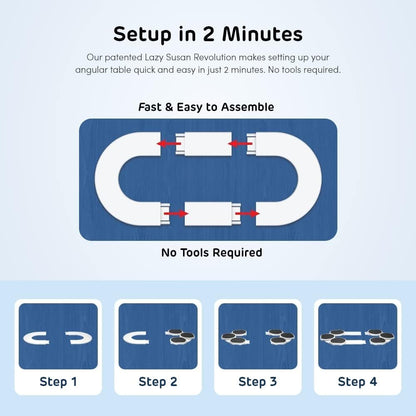 🍽️ Expandable Lazy Susan Turntable – Easy Food Sharing for Every Gathering