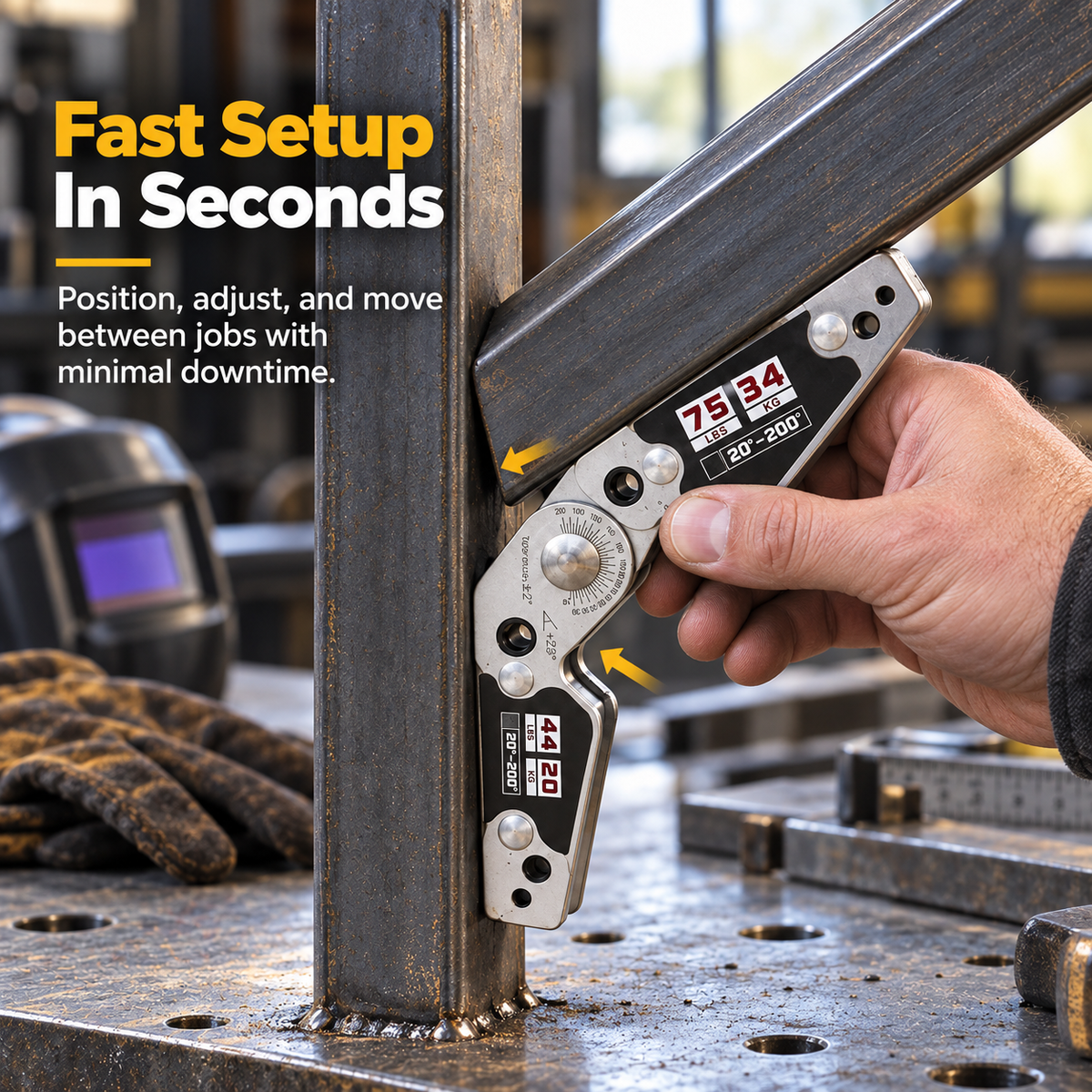 📐20°–200° Adjustable Magnetic Welding Angle Holder