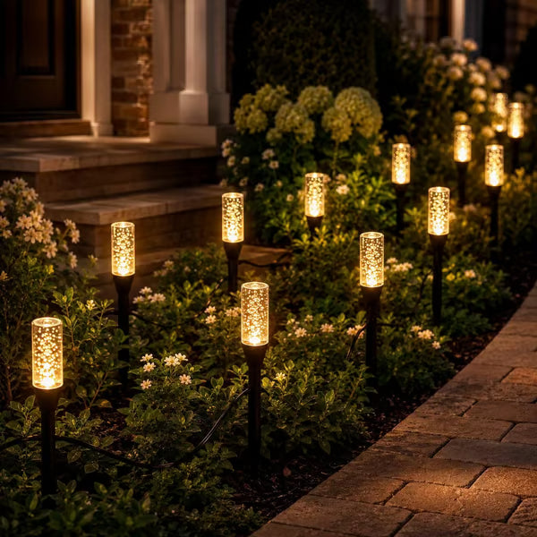 🔥 Limited 50% OFF 🔥 Solar Pathway Lights Outdoor Crystal Bubble