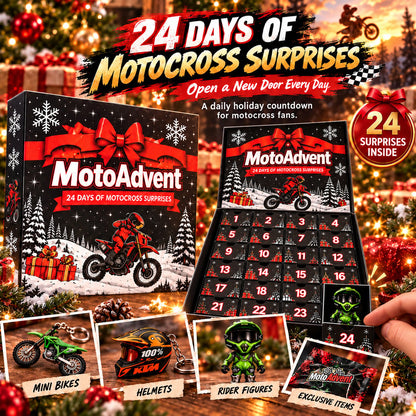 Motocross Lover Advent Calendar | 24 Days of Rider Themed Gifts, No Candy Fillers