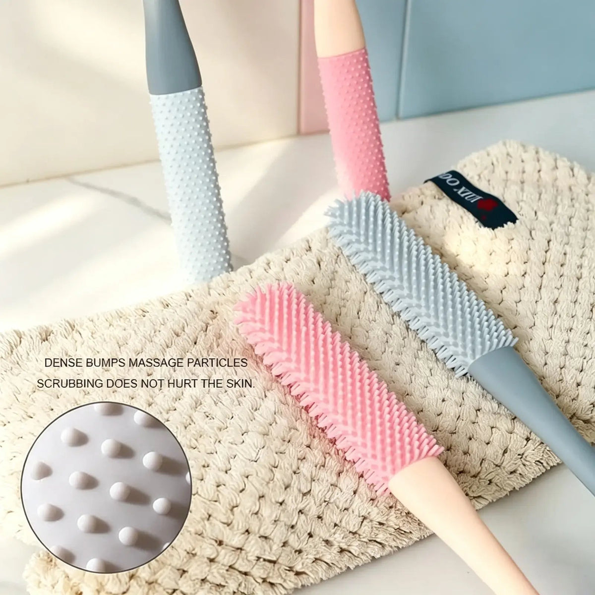 🦶🚿 Long-Handle Silicone Foot Cleaning Brush Set ✨ Easy-Reach Toe & Heel Care | 2 PCS