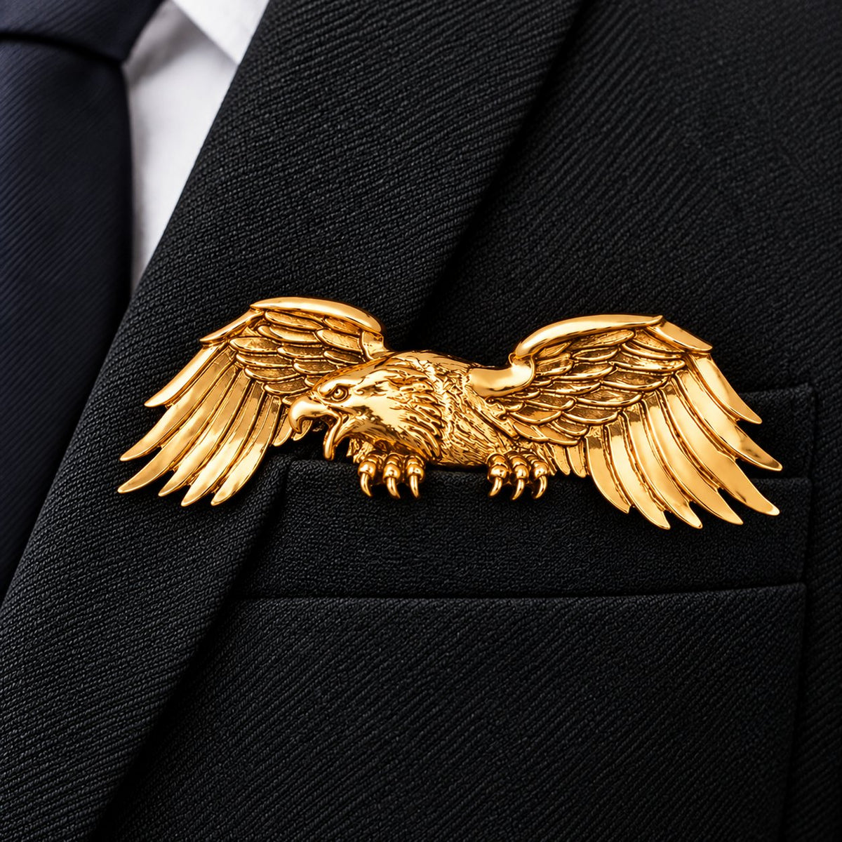 🐊✨ Luxury Sculpted Animal Brooch – Premium Statement Piece for Suits & Blazers