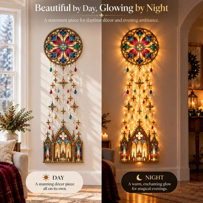 🔥HOT SALE🔥✨ Cathedral Grace Stained Glass Cascade Wall Light™