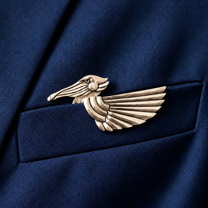 🐊✨ Luxury Sculpted Animal Brooch – Premium Statement Piece for Suits & Blazers