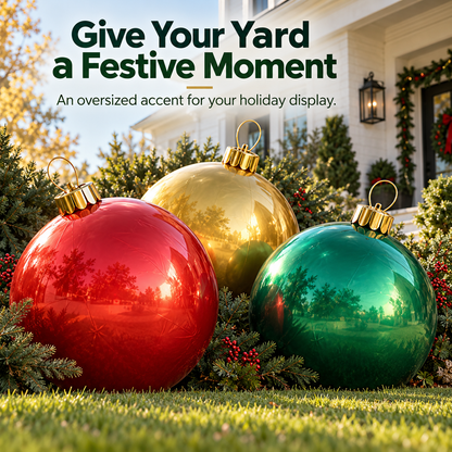 Giant Inflatable Christmas Ornaments – Make Your Holiday Entrance Unforgettable