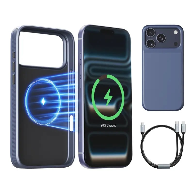 🔋 PinkBird Power Case – Protective Charging Phone Case with Backup Battery & Type-C Connectivity