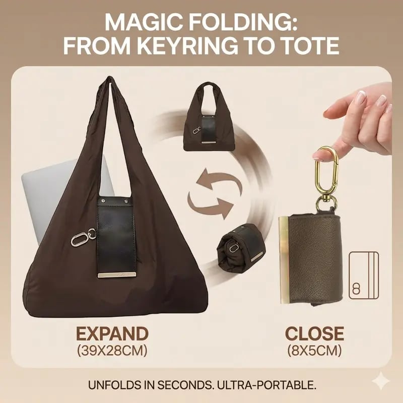 🔥Special Offer | Only $19.99✨Foldable Keychain Bag Reusable Grocery Bags