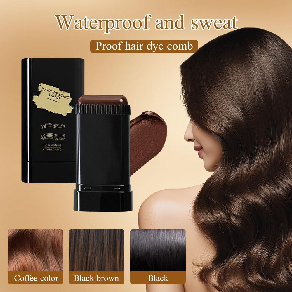 🔥Hot Sale 👍🏻Portable Hair Dye Comb for Gray Hair Coverage - Waterproof and Sweatproof