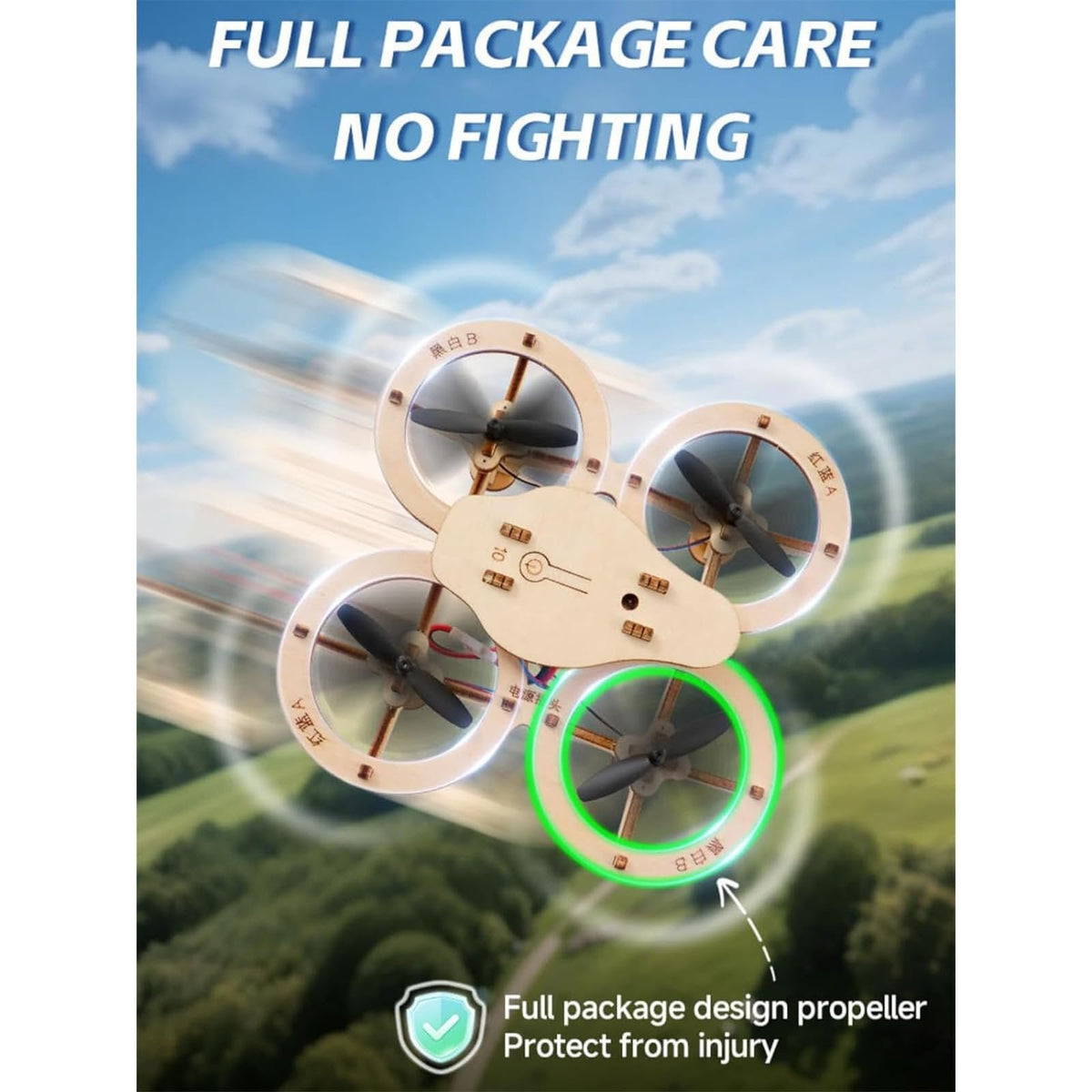 DIY Wooden Drone Kit — Build It. Fly It. Show It Off.