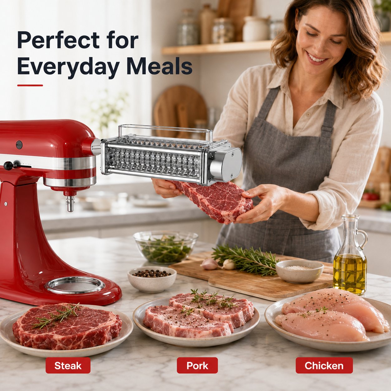 Stand Mixer Meat Tenderizer – Premium Metal Build, Easy Clean