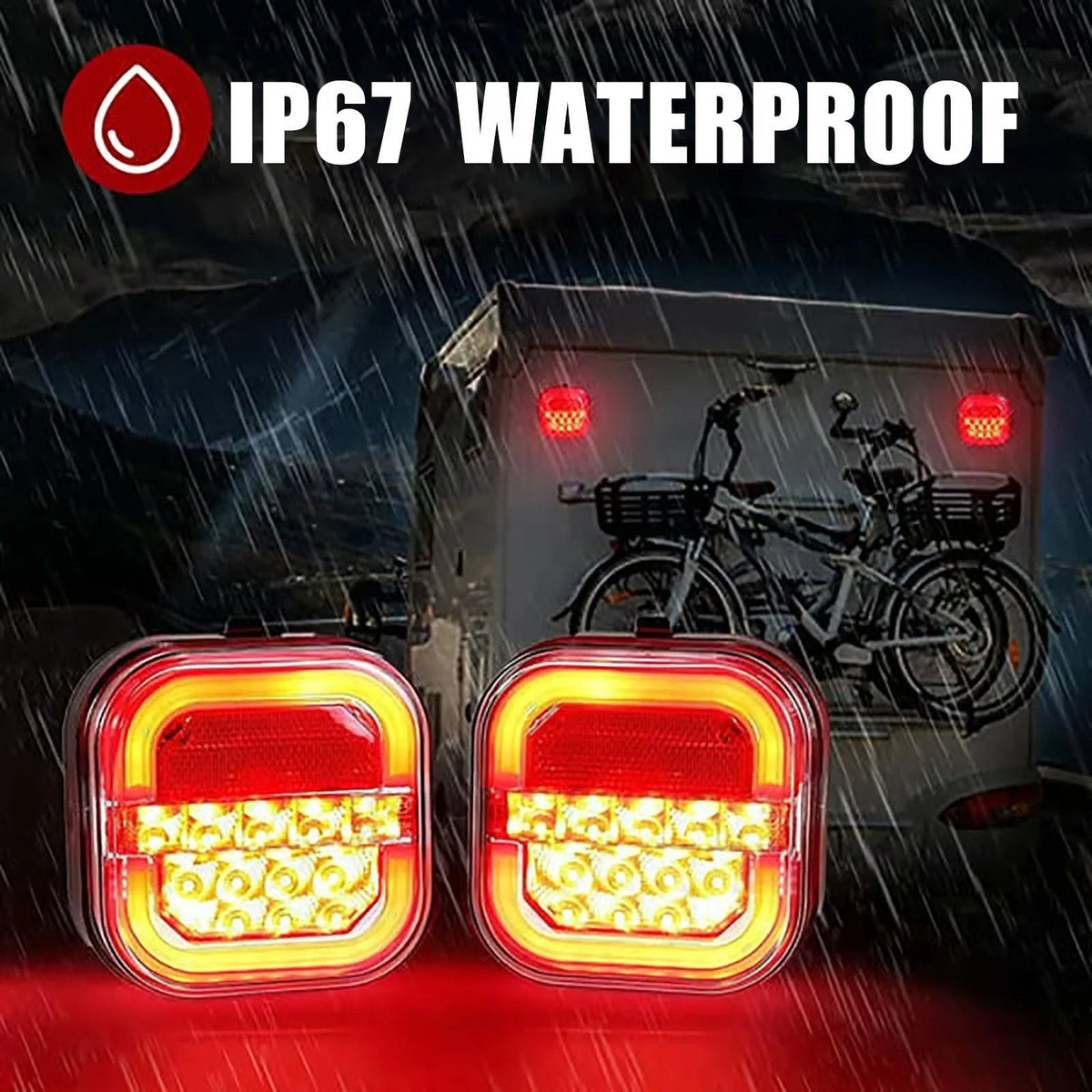 🚛 Wireless LED Trailer Lights – Easy Towing Light Setup