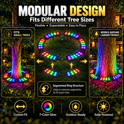 💜💙💚 One Tree. Endless Colors. – Solar RGB Landscape Ring Light